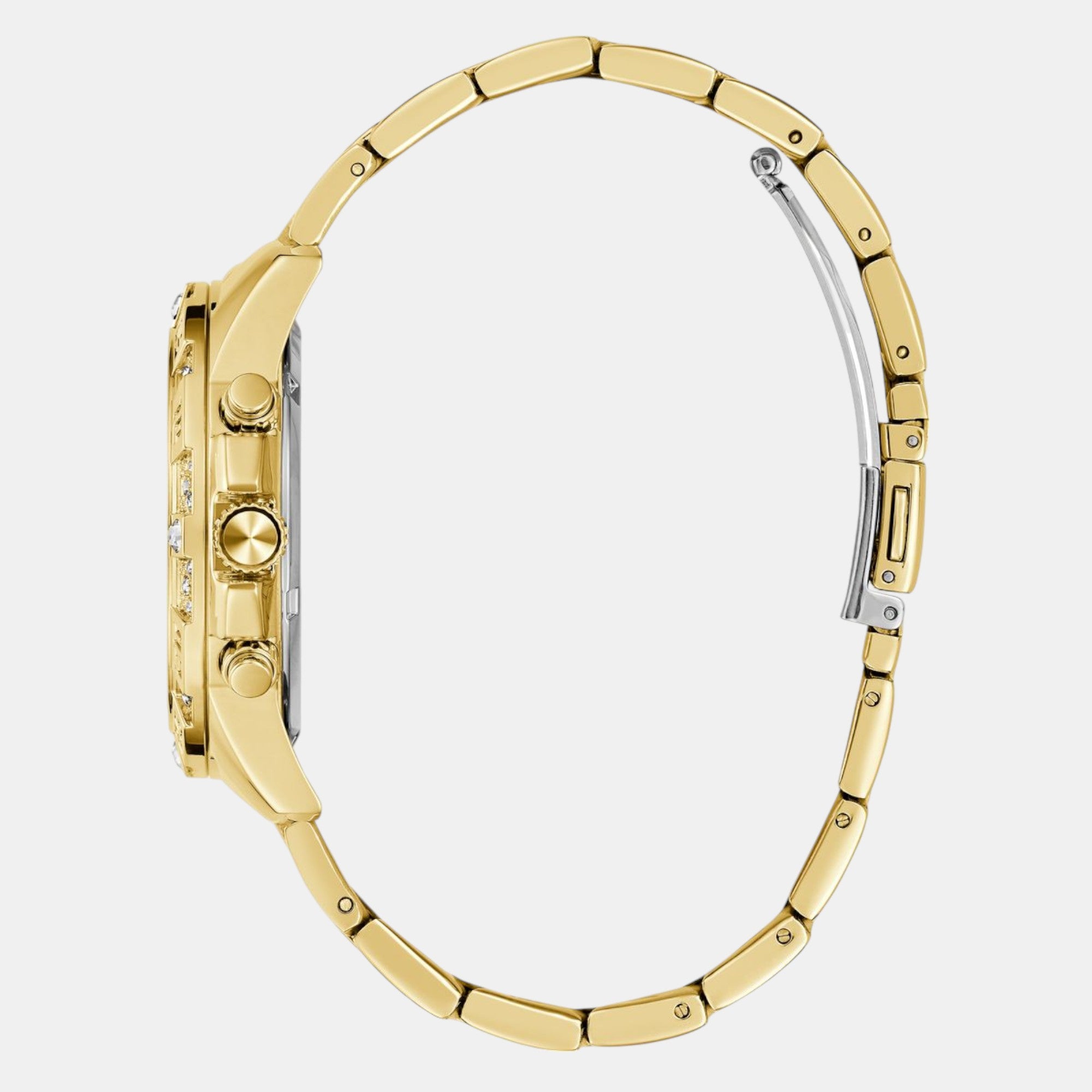 Guess Stainless Steel Round watch