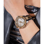 Majesty Women Quartz White Dial Chronograph Stainless Steel Watch GW0771L3