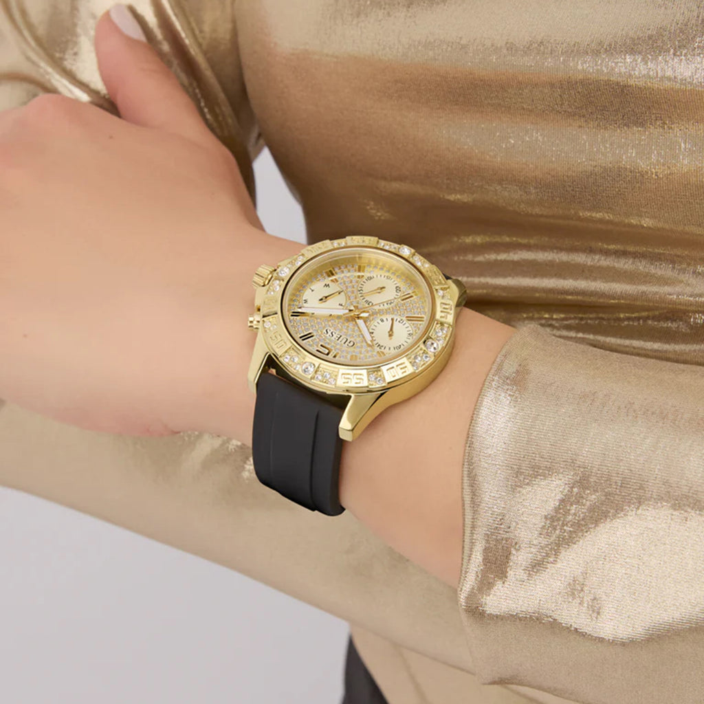 Gt Majesty Women Quartz Champagne Dial Analog Stainless Steel GW0772L5