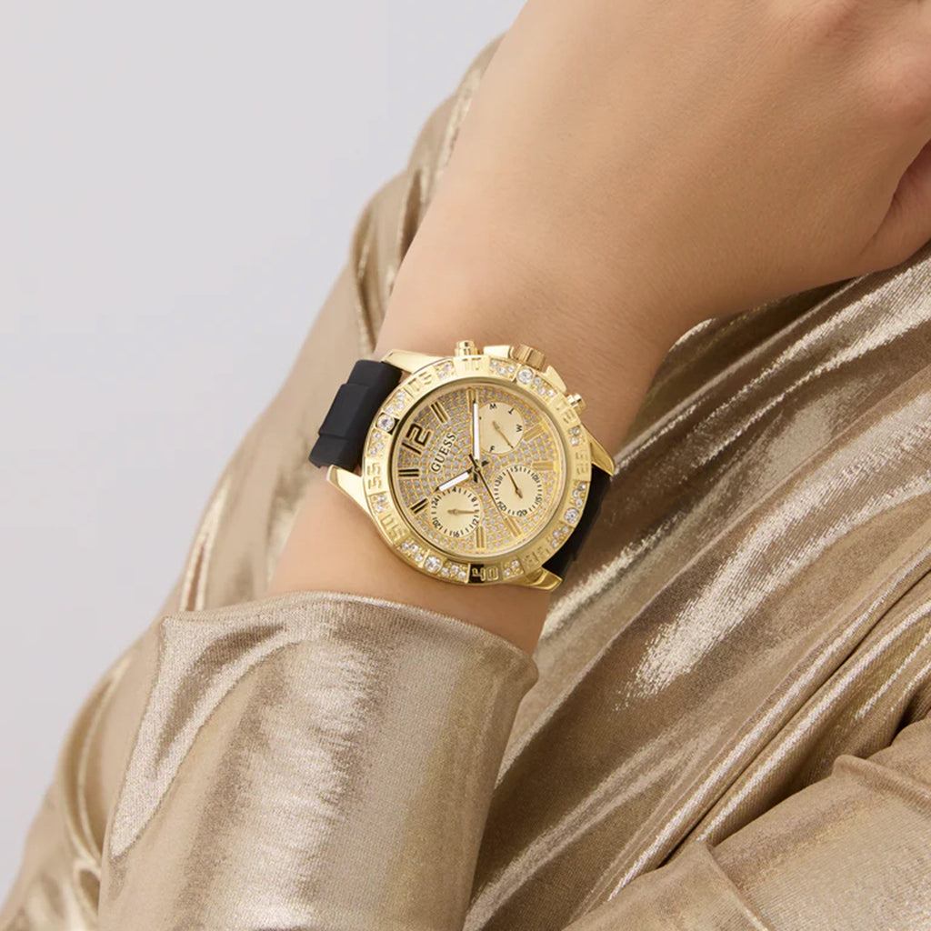 Gt Majesty Women Quartz Champagne Dial Analog Stainless Steel GW0772L5