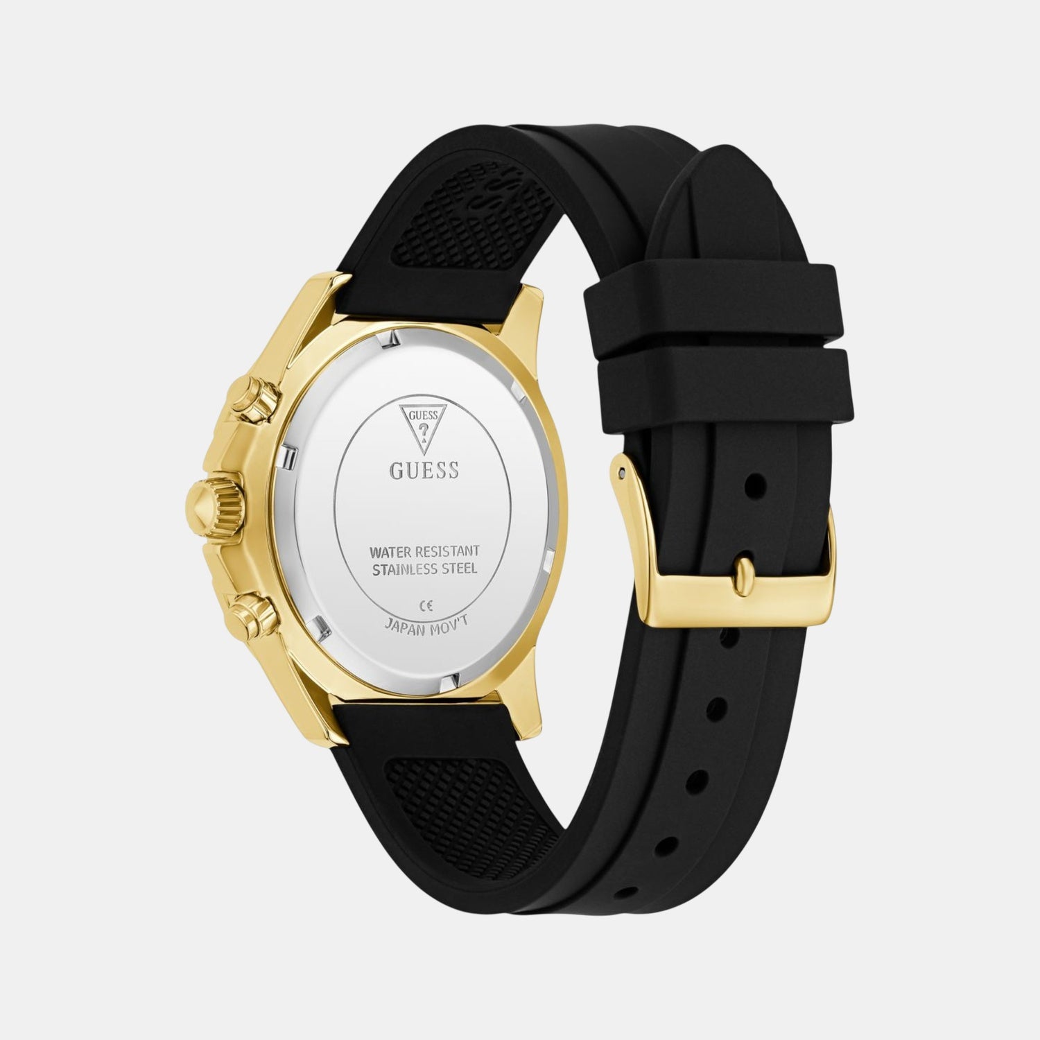 Majesty Women Quartz Champagne Dial Multi-Function Silicone Watch GW0772L5