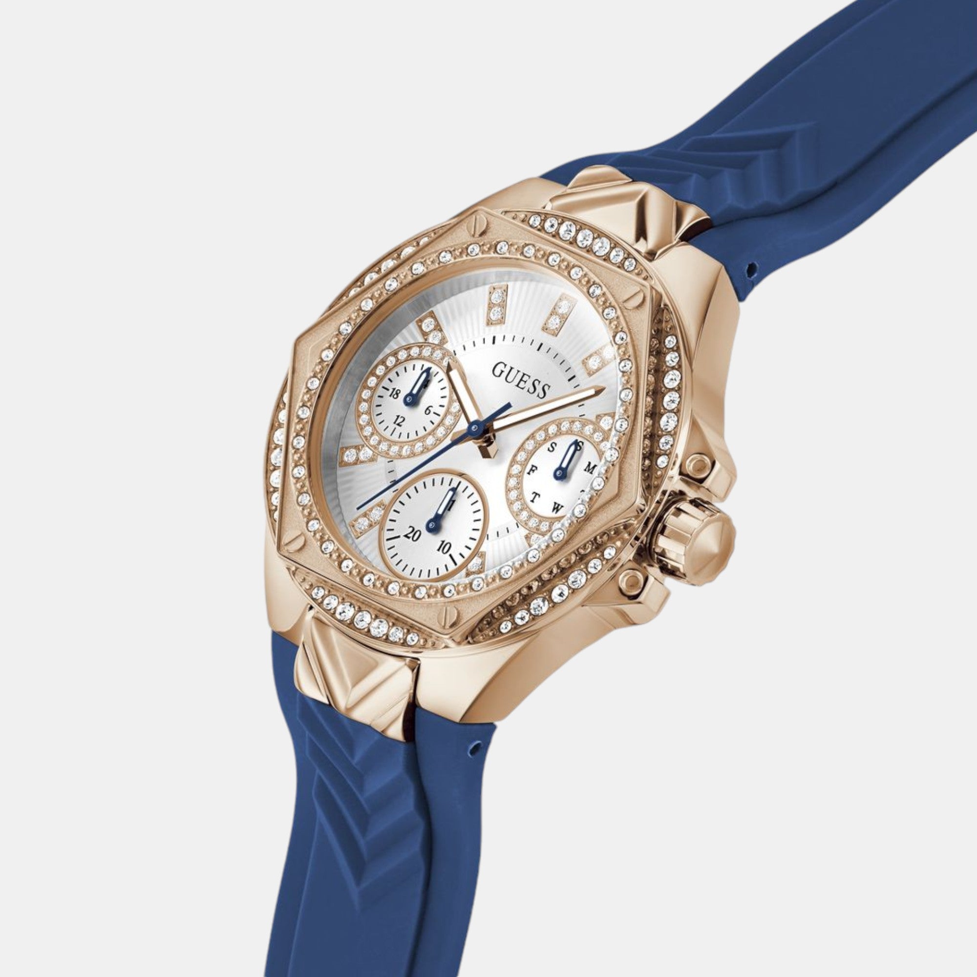 Guess Women Round White watch