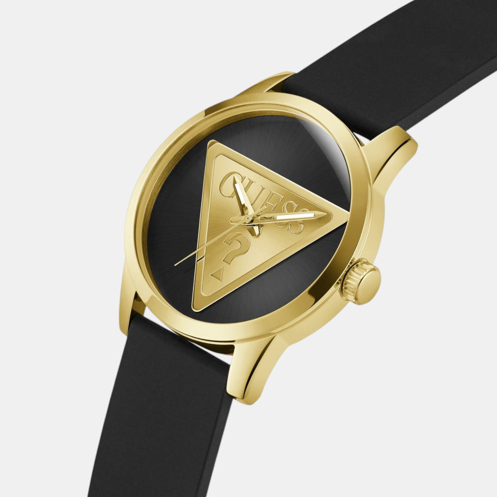 Guess Men Round Black watch