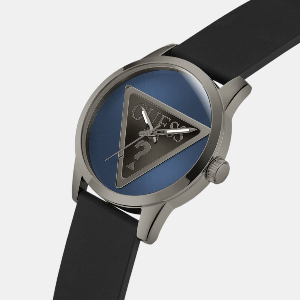 Guess Men Round Blue watch