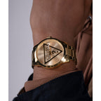 Guess 44 mm Gold Quartz watch