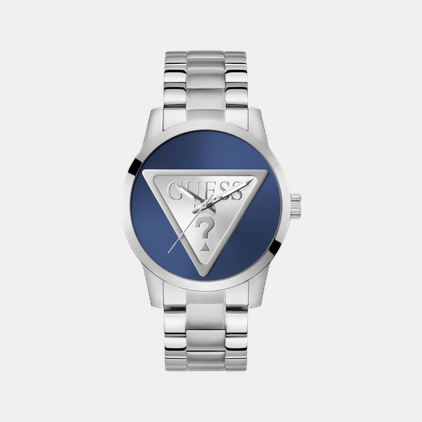 Guess Round Blue Analog watch