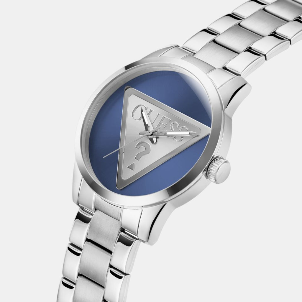 Guess Men Round Blue watch