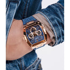 Guess Rectangular Quartz Multi-Function Men watch
