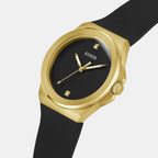 Guess Men Round Black watch