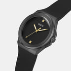 Guess Men Round Black watch