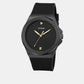 Dress Men Quartz Black Dial Analog Silicone Watch GW0790G2