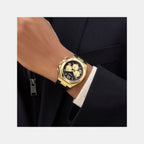 Dress Men Quartz Black Dial Multi-Function Silicone Watch GW0791G3