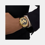 Dress Men Quartz Black Dial Multi-Function Silicone Watch GW0791G3