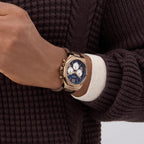 Equity Men Quartz Blue Dial Multi-Function Leather Watch GW0791G4