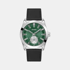 Greyson Men Quartz Green Dial Analog Leather Watch GW0793G1