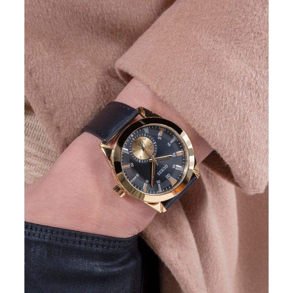 Greyson Men Quartz Black Dial Analog Leather Watch GW0793G2