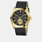 Dress Men Quartz Black Dial Analog Leather Watch GW0793G2