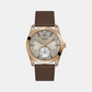 Dress Men Quartz Grey Dial Analog Leather Watch GW0793G3