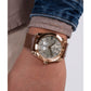 Dress Men Quartz Grey Dial Analog Leather Watch GW0793G3