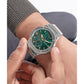 Dress Men Quartz Green Dial Multi-Function Stainless Steel Watch GW0795G1