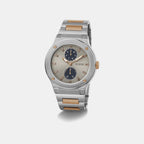 Dress Men Quartz Grey Dial Multi-Function Stainless Steel Watch GW0795G2