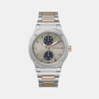 Dress Men Quartz Grey Dial Multi-Function Stainless Steel Watch GW0795G2