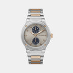 Dress Men Quartz Grey Dial Multi-Function Stainless Steel Watch GW0795G2