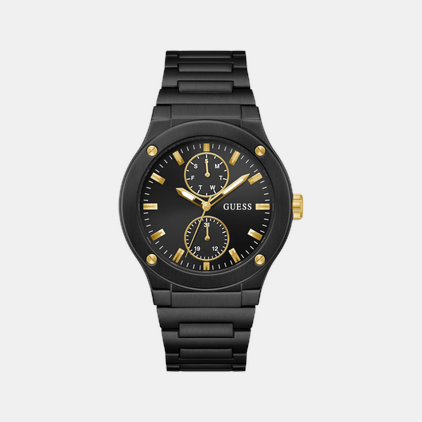 Guess Round Black Multi-Function watch