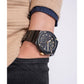 Dress Men Quartz Black Dial Multi-Function Stainless Steel Watch GW0795G3