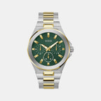 Resistance Men Quartz Green Dial Multi-Function Stainless Steel Watch GW0798G3