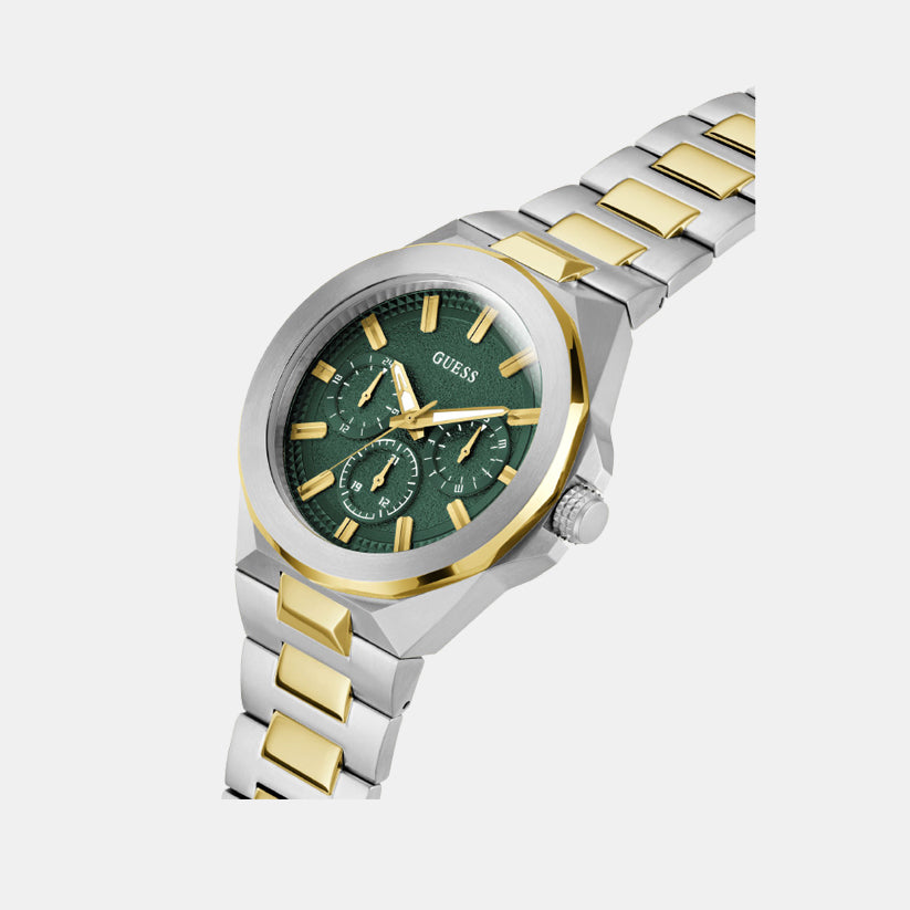 Guess Men Round Green watch