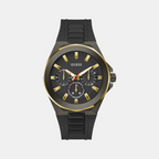Guess Round Black Multi-Function watch