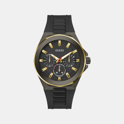 Guess Round Black Multi-Function watch