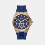 Guess Round Blue Multi-Function watch