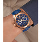 Sport Men Quartz Blue Dial Multi-Function Silicone Watch GW0799G2