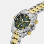 Gs Traction Men Quartz Green Dial Analog Stainless Steel GW0800G1