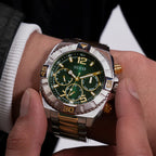 Gs Traction Men Quartz Green Dial Analog Stainless Steel GW0800G1
