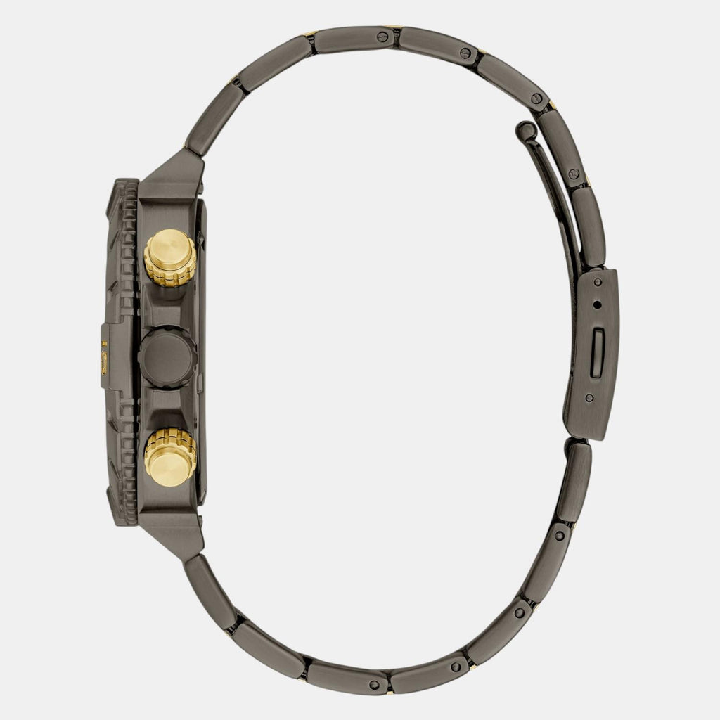 Sport Men Quartz Black Dial Multi-Function Stainless Steel Watch GW0800G2