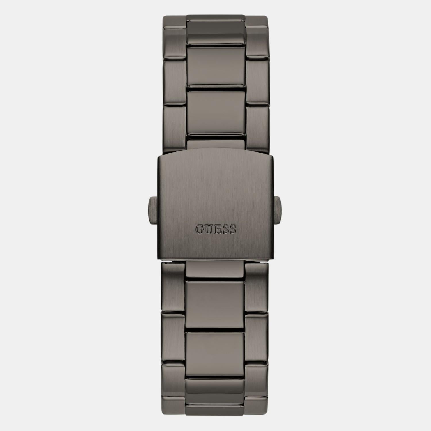 Sport Men Quartz Black Dial Multi-Function Stainless Steel Watch GW0800G2