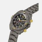 Sport Men Quartz Black Dial Multi-Function Stainless Steel Watch GW0800G2