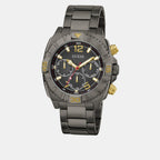 Sport Men Quartz Black Dial Multi-Function Stainless Steel Watch GW0800G2