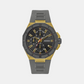 Sport Men Quartz Black Dial Multi-Function Silicone Watch GW0803G1