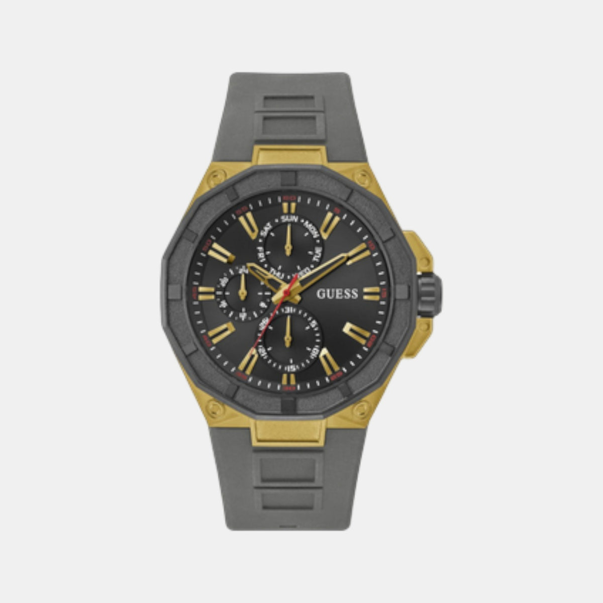Gs R2 Men Quartz Black Dial Multi-Function Silicone Watch Gw0803G1