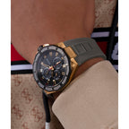 Guess Sport Men Quartz Black Dial Multi-Function Silicone Watch GW0803G1