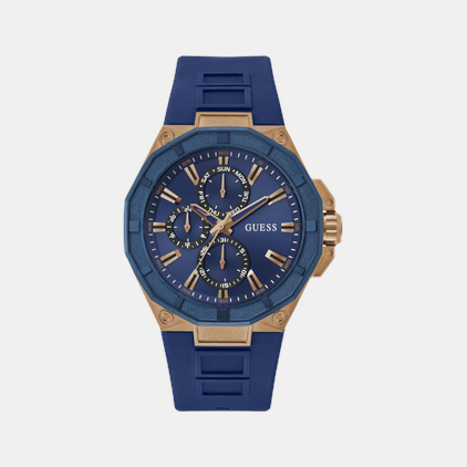 Guess Round Blue Multi-Function watch