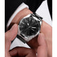 Sport Men Quartz Black Dial Analog Stainless Steel Watch GW0804G2