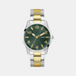 Sport Men Quartz Green Dial Analog Recycled Steel Watch GW0804G4