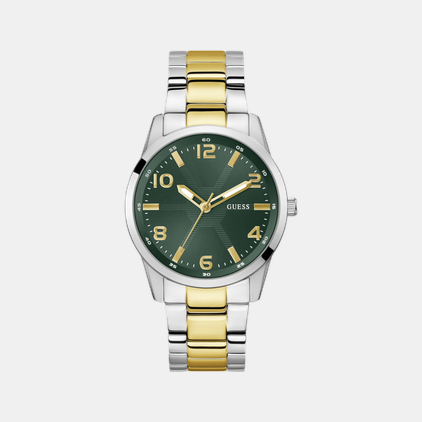 Sport Men Quartz Green Dial Analog Recycled Steel Watch GW0804G4