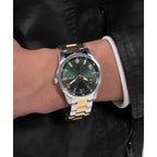 Guess Sport Men Quartz Green Dial Analog Stainless Steel Watch GW0804G4