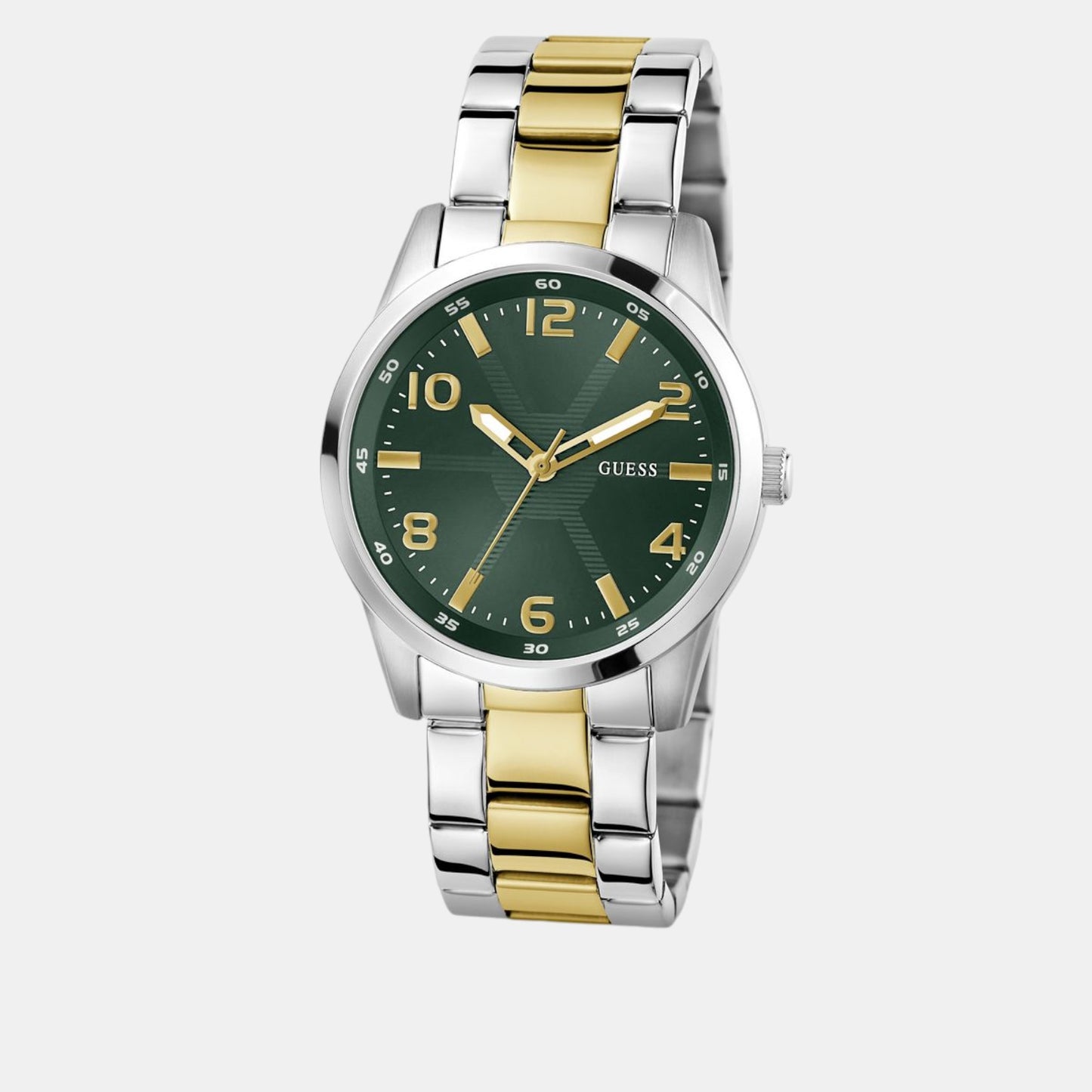 Sport Men Quartz Green Dial Analog Recycled Steel Watch GW0804G4